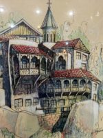 Коллекционная картина «Старые дома около Метехи»
