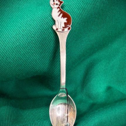 Серебряная чайная ложечка «Киска»
