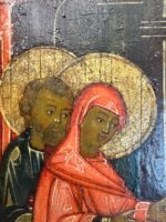Старинная икона «Введение во храм Пресвятой Богородицы»