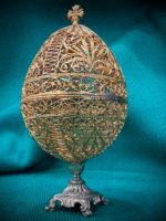 Ажурное пасхальное яйцо в стиле Фаберже